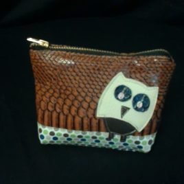 Petite pochette animaux « l’hibou »