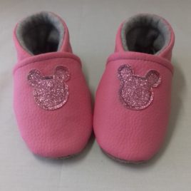 Mes jolis chaussons « mon mick pailleté »