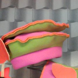 Béret en polaire pour petite fille toute jolie