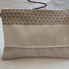 Pochette en velours et coton