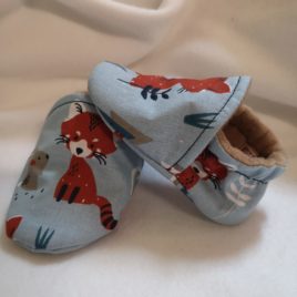 Mes 1er chaussons en coton renard