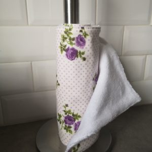Rouleau Essuie-tout coloris fleur violette